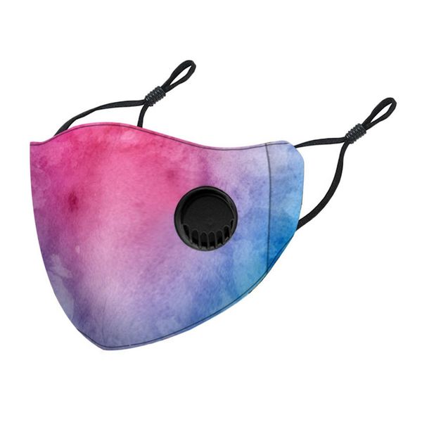 

tie-dye print reusable face mask headband bandana face mask mouthmask mouth caps masque coton lavable adulte mascherine wmtsuz, Black