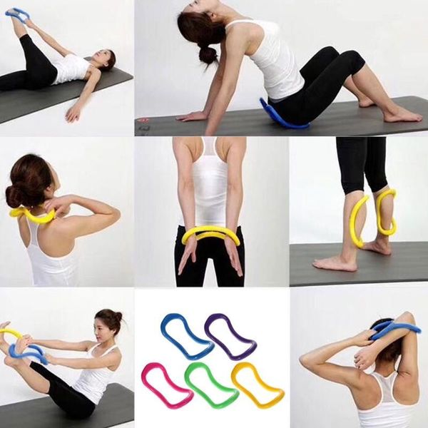 Yoga Pilates Kreis Stretch Ringe Heimtraining Fitness Workout Zubehör weiblich1