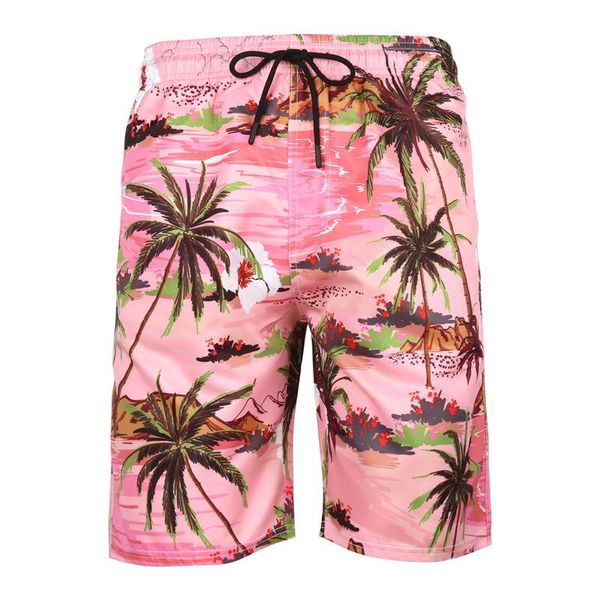 

men's shorts summer men hawaiian coconut tree drawstring usa size 3d printed quick dry beer festival stylish elastic sport beach, White;black