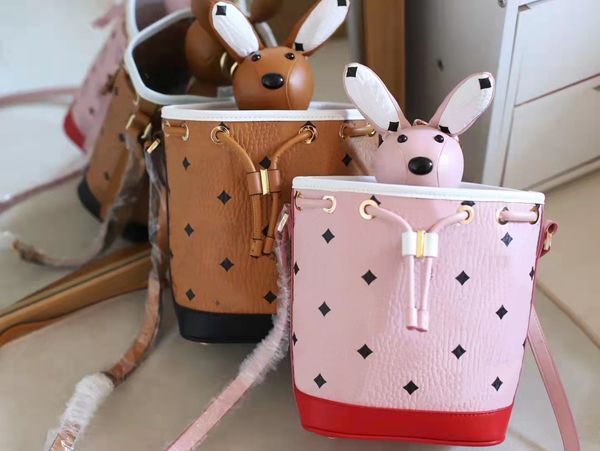 

korean classic girl shoulder bag, fashion designer messenger bag, rabbit decorative toy totes 6208