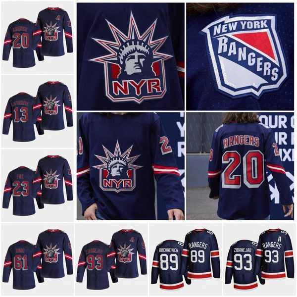 

wayne gretzky 2021 reverse retro 11 mark messier alexis lafreniere kaapo kakk artemi panarin kreider skjei jersey, Black