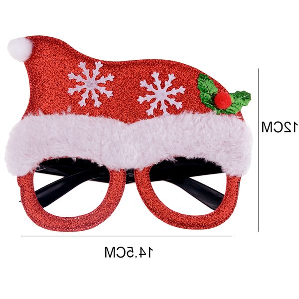 

1pcs decorations children toys santa claus snowman antler christmas decorative glassesnew
