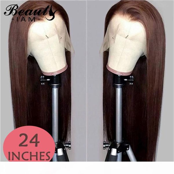 

#4 brown 4x4 closure human hair wigs for women natural hairline 150density glueless virgin hair wig pre plucked with baby hair, Black