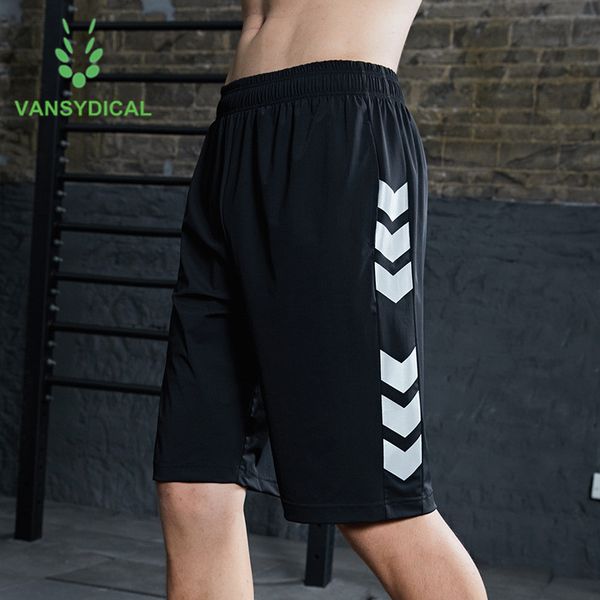 

brand reflective sports running shorts men quick dry gym training shorts breathable fitness jogging workout basketball, Black;blue