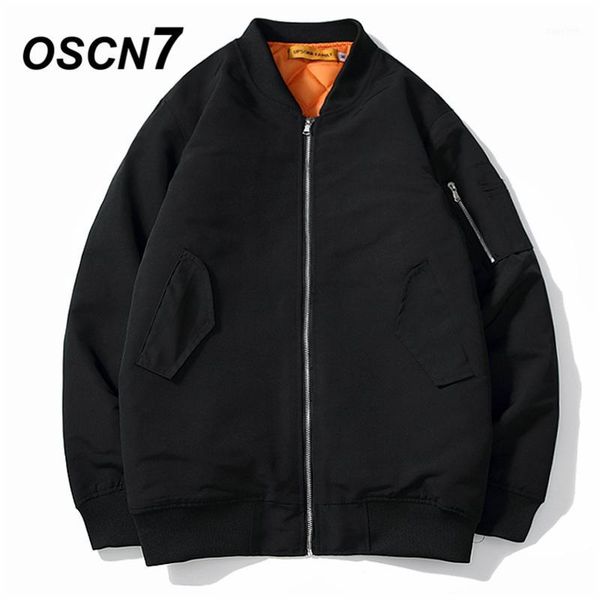 

oscn7 harajuku japanese streetwear warm jacket women 2019 winter casual bomber jacket casual thick parka coat women 95271, Black