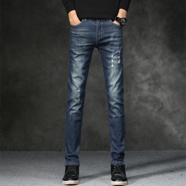 

discount men jeans on men fashion long trousers 201111, Blue