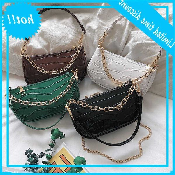 

retro handbag women crocodile leather shopping totes office ladies elegant solid colorshoulder bag