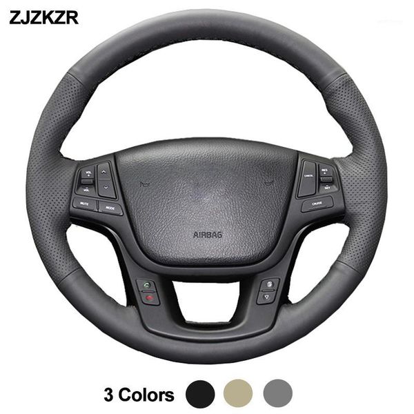 

car auto steering-wheel cover volant for kia sorento 2009 2010 -2014 k7 cadenza 2011 - 2020 stuurhoes funda volante 2012 20131