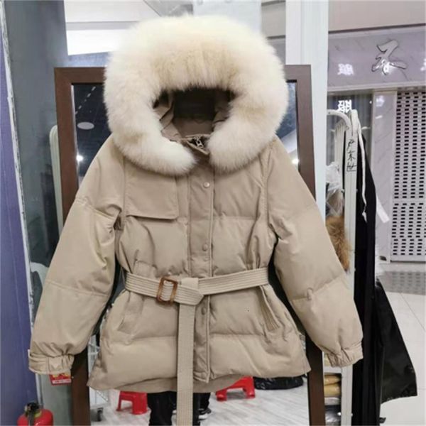 

2021 new women's winter jacket of solid color down thick coat 2skt, Black
