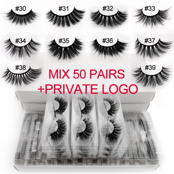 

оптовая норковые ресницы 20/30/40/50/100 пары private logo поддельные ресницы natural long lash extension макияж cilios в массовых wmtqis
