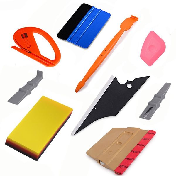 

foshio car window tint install tool set vinyl wrap carbon foil film wrapping magnet squeegee rubber scraper tinting tool h jllfvy