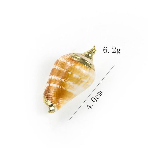 

5pcs natural conch seashell ornaments for pendant shells charms necklace pendant diy shells for jewelry making accessories h wmtqln