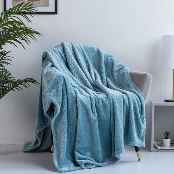 

braided wavy blanket solid color flannel blankets winter autumn warm soft thick sleeping nap blankets 4 colors1