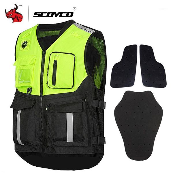 Abbigliamento da moto SCOYCO Giacca estiva Gilet riflettente Gilet protettivo da motocross Maglia Moto da corsa fuoristrada1