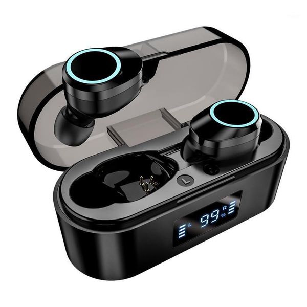 

tws true bluetooth earphones wireless bluetooth 5.0 earphones stereo sports waterproof earbuds headsets1