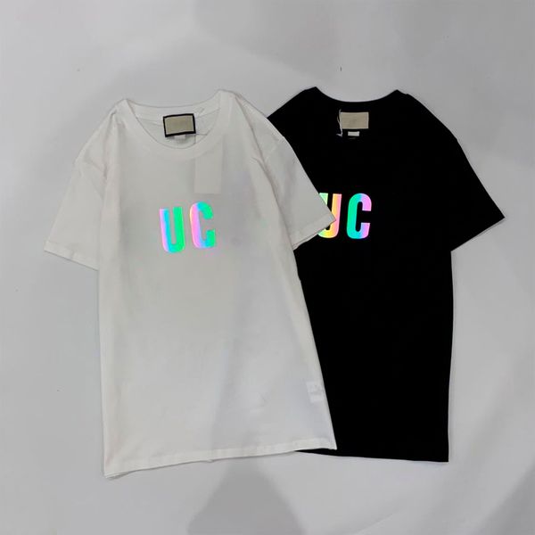 

new short sleeve t-shirt casual clothing mens clothing womens clothing same style, White;black