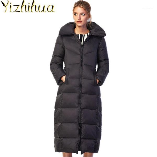 

winter womens down 2021 jackets and coats women warm female jacket thickening long parka over coat 1031, Black
