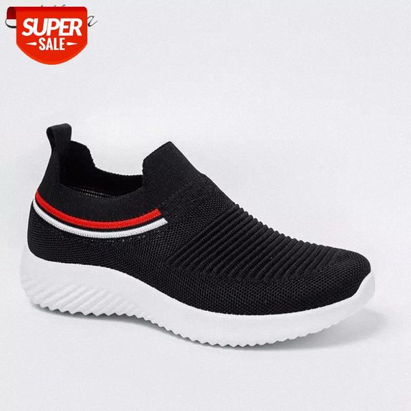

2020 new women sneakers female knitted vulcanized shoes casual ladies flats mesh trainers soft walking footwear zapatos mujer #ra4y