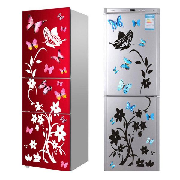 

creative butterfly refrigerator sticker home decoration kitchen mural diy wall stickers party sticker kids room w wmtbli