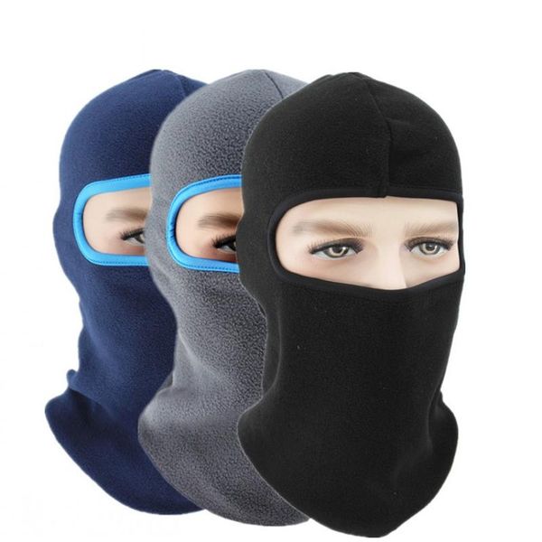 

2021 fleece winter warmer thermal windproof balaclava cold weather hat helmet liner full face caps men women cap beanies