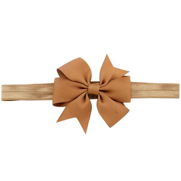 

3 inch fashion solid color elastic band cute bow headband for kids chiffon bowknot headbands hair accessories 567 q sqcuuu