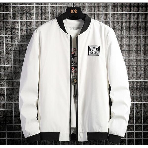 

2021 new autumn men's jackets spring mens coats slim trench male windbreaker outerwear yv74, White;black