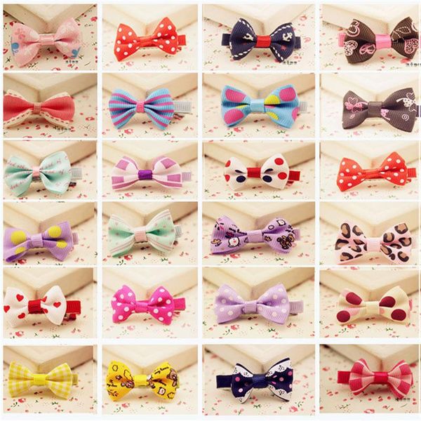 

1/10 pcs toddler girl baby hair clip ribbon bow kids satin bowknot headband hot, Slivery;white