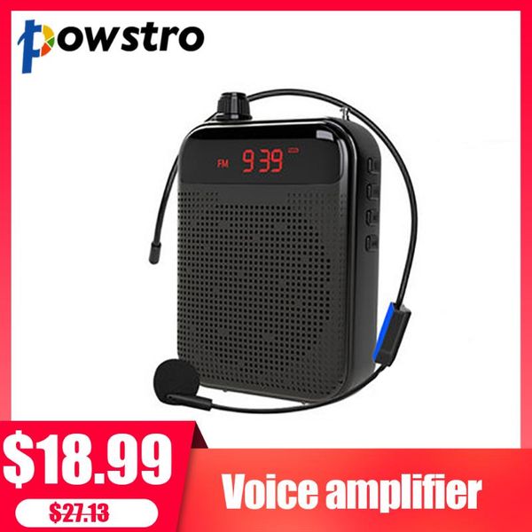 

portable microphone speaker led screen voice megaphone speaker for teaching conference promotion easy to wear