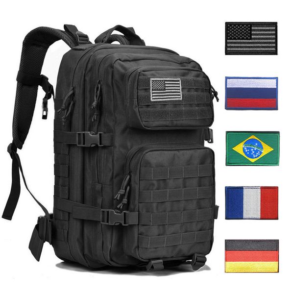 

tactical backpack 1000d military men women army bag outdoor waterproof 43l bagpack waterproof travel hiking mochila molle bags c1008