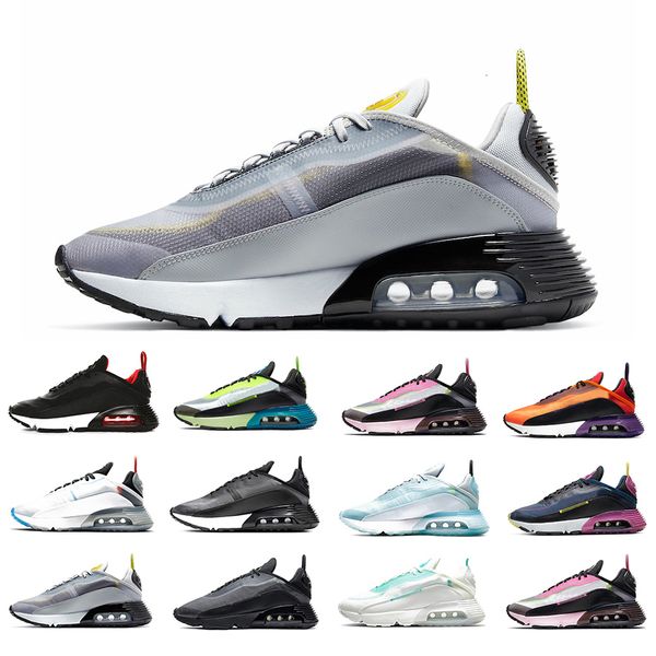 

very cool 2090 mens running shoes pure platinum bred navy magenta magma orange duck camo 2090s men women sports sneakers zapatos chaussure, White;red