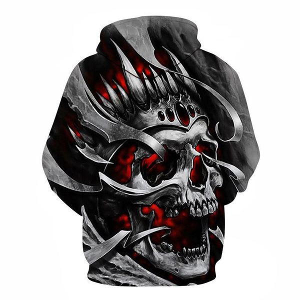 

asian pullovers new sweatshirt hoodies 3d skull printed custom 2019 dropship s-6xl size rvxap, Black