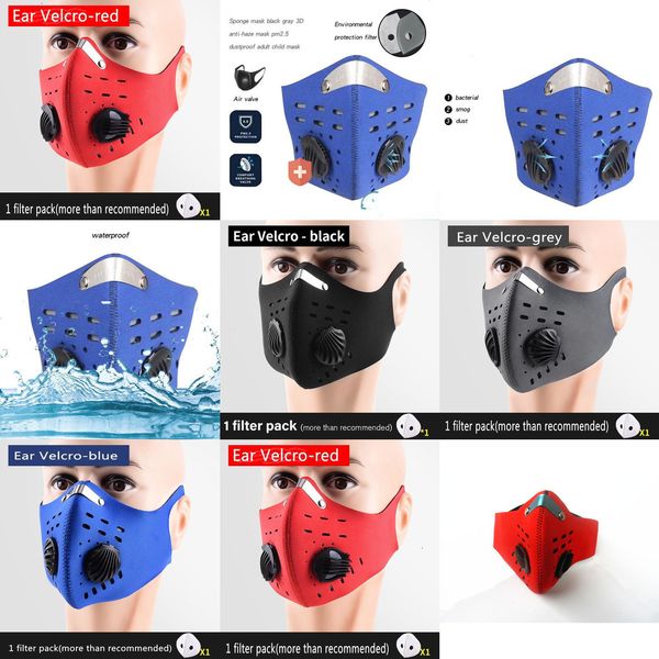 

face valve cycling with mask riding breathable reusable outdoor anti dust pm2.5 filter pr jfyc 8c4m6