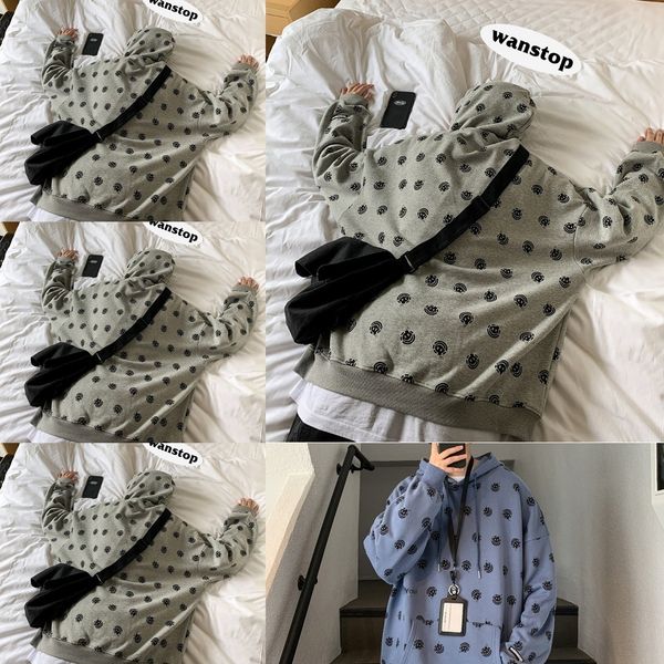 

rhjeg manyin смайлика свитер всего свитер пальто пальто 2020 пружинные мужчины и женщины тенденции мультфильм с капюшоном лицом 324c9 бомбу, Black