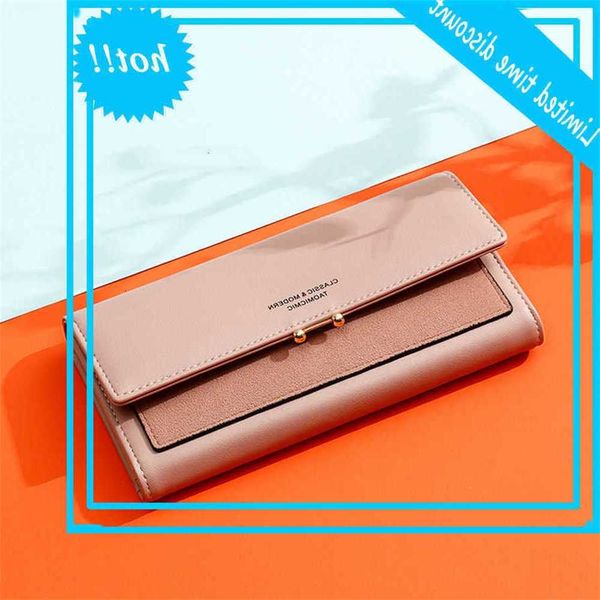 

2019 new fashion wallets long section splicing frosted large capacity coupling ladies designer women portemonnee, Red;black