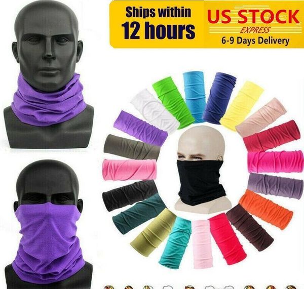 

cycling magic head face protective mask neck gaiter biker's tube bandana scarf wristband beanie cap outdoor sports, Black
