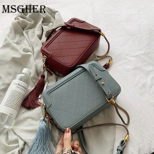 

msgher snake lattice pattern chain crossbody bag for women mini tote bag lady shoulder messenger bags travel phone purses wb2529