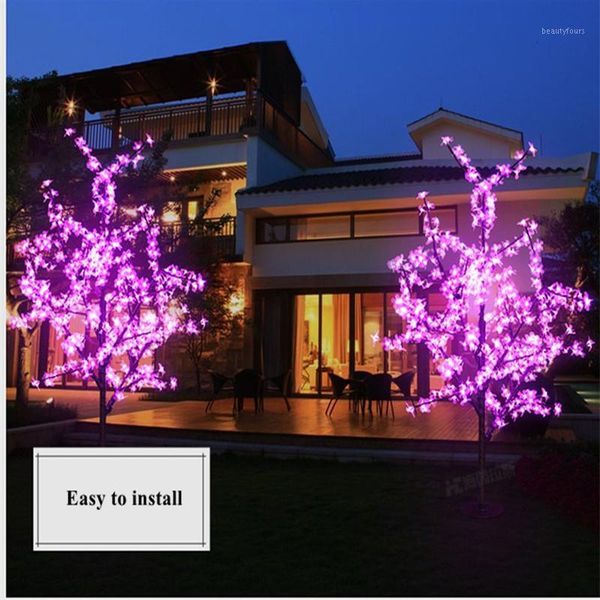 

new luz de led cherry blossom tree light 1.5m 1.8m led tree lamp landscape outdoor lighting for christmas wedding deco1
