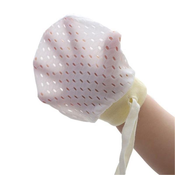 

new simple cute baby knit gloves newborn anti-eat hand anti-grab glove breathable baby adjustable gloves winter mitts gifts, Slivery;white