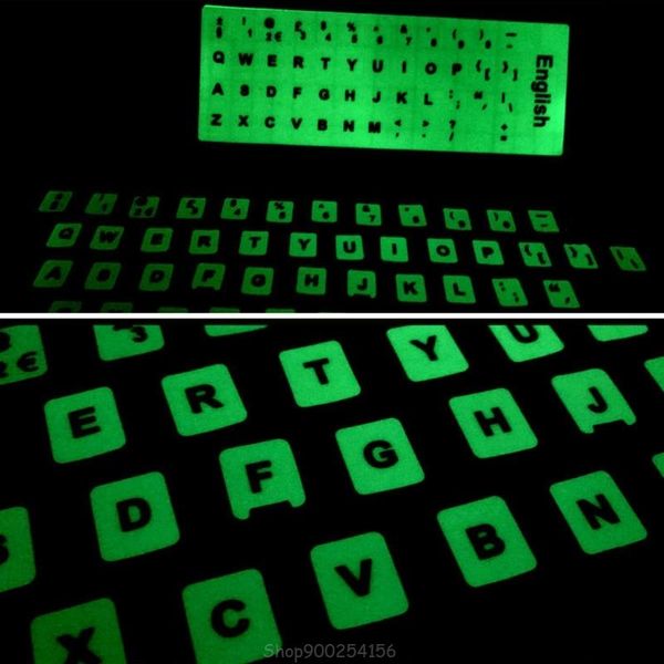 

fluorescent keyboard stickers luminous waterproof keyboard protective film n04 20 dropship
