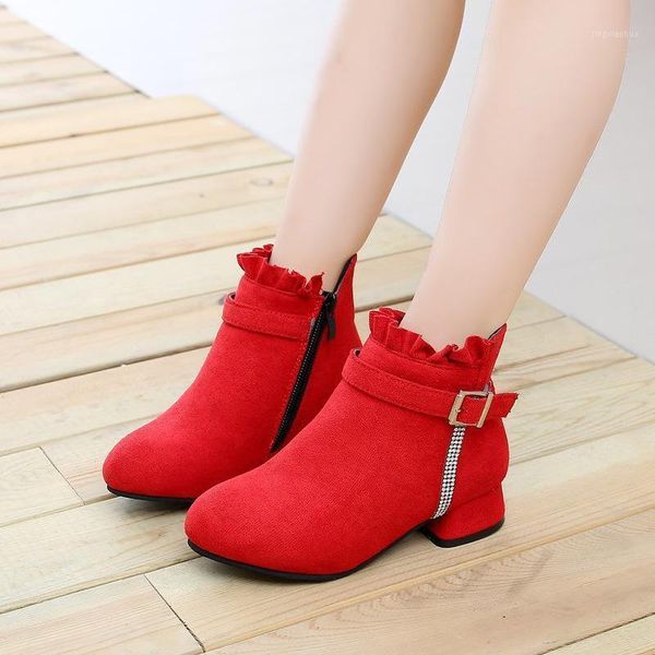 

kids boots for autumn winter girls shoes children fashion boots for wedding and party shoes pink red black 4 5 6 7 8 9 10 11-14t1, Black;grey
