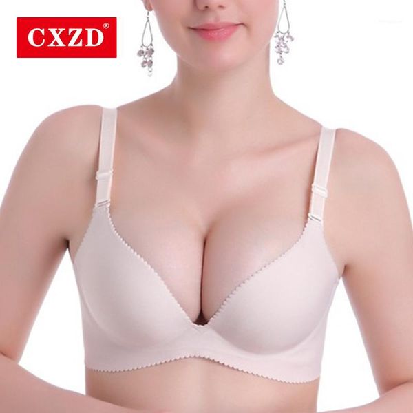 

cxzd seamless one piece lingerie comfortable push up bra new fashion women underwear brassiere gather bralette1, Red;black