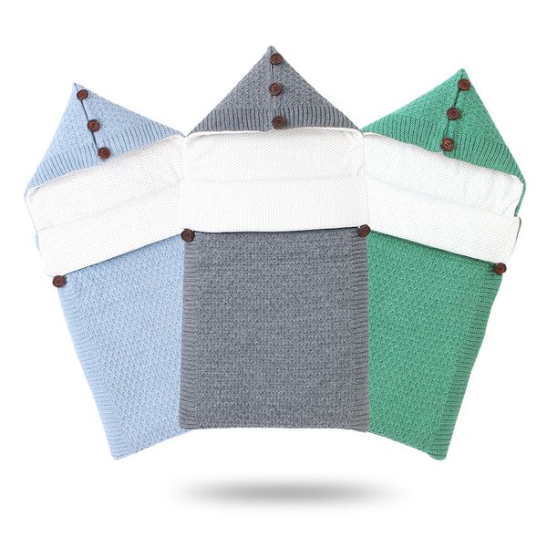 

детские спальные мешки для новорожденных bebes пеленальный wrap платья зима теплая вязаная прогулочная коляска sleep sack для детей мальчики