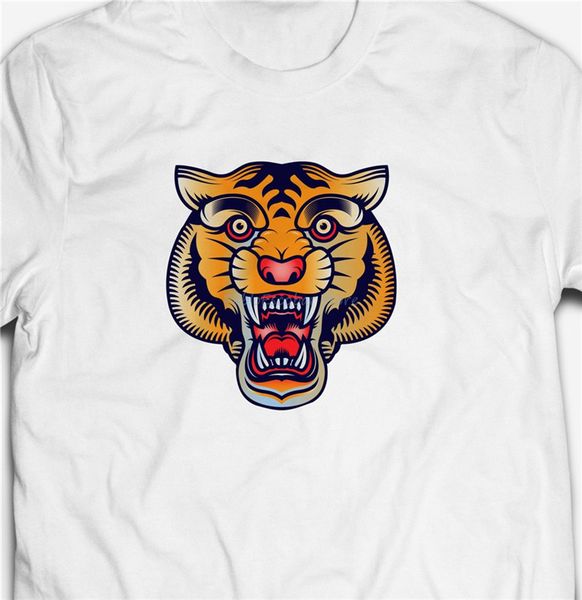 

злого мультфильм тигр big cat животные 100% хлопок wildlife печатного балахона дизайнеры футболка толстовка