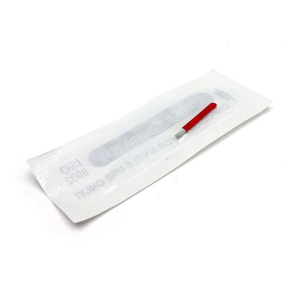 

50 pcs permanent makeup eyebrow tattoo 19 bevel round needles microblading needle 3d eyebrow embroidery 19 fog round ne jllveq