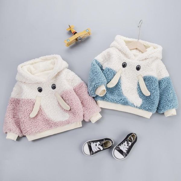 

jackets 2021 autumn and winter baby boy girl sweatshirt thickening heating cartoon cute t-shirt round neck shirt, Blue;gray