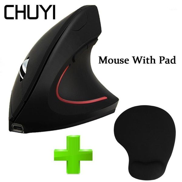 

wireless vertical mouse mousepad rechargeable ergonomic mice 1600dpi usb optical mause with wrist rest mouse pad for lappc1
