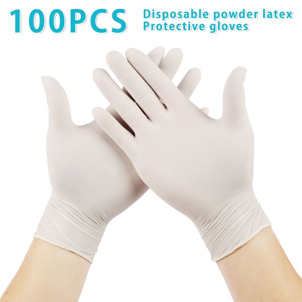 

disposable gloves nitrile guantes latex rubber for beauty salon special labor protection thickening and durable rubber guantes nitrilo