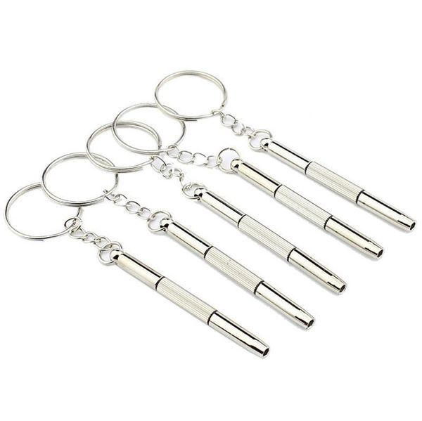 

3 in 1 eyeglass screwdriver keychain repair glasses watch phone triple versatile small screwdriver eyeglass mini sc jlliyp insyard