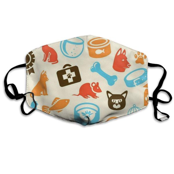 

dustproof washable reusable dog cat paw mouth cover mask protective warm windproof mask