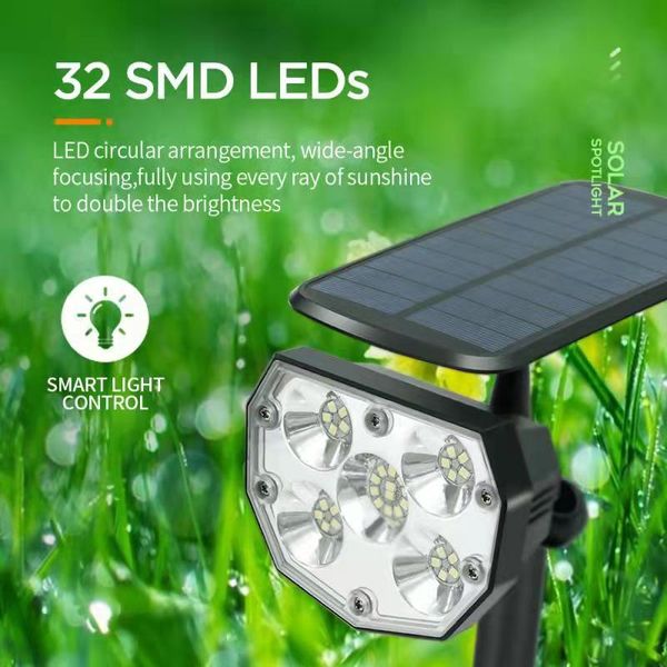 

32led solar lamp outdoor lawn spotlight villa garden landscape wall light
